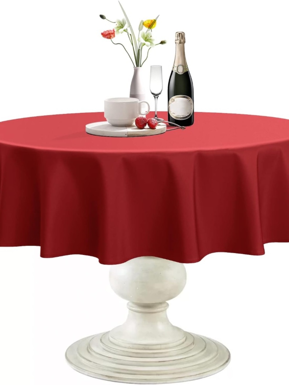 Softalker Round Tablecloth (8 ea), Waterproof & Stain Resistant, 60" Round